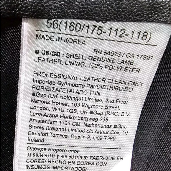 Banana Republic High Rise Straight Dk Brown 100% Genuine Lamb Leather Pants NWOT - Picture 5 of 5